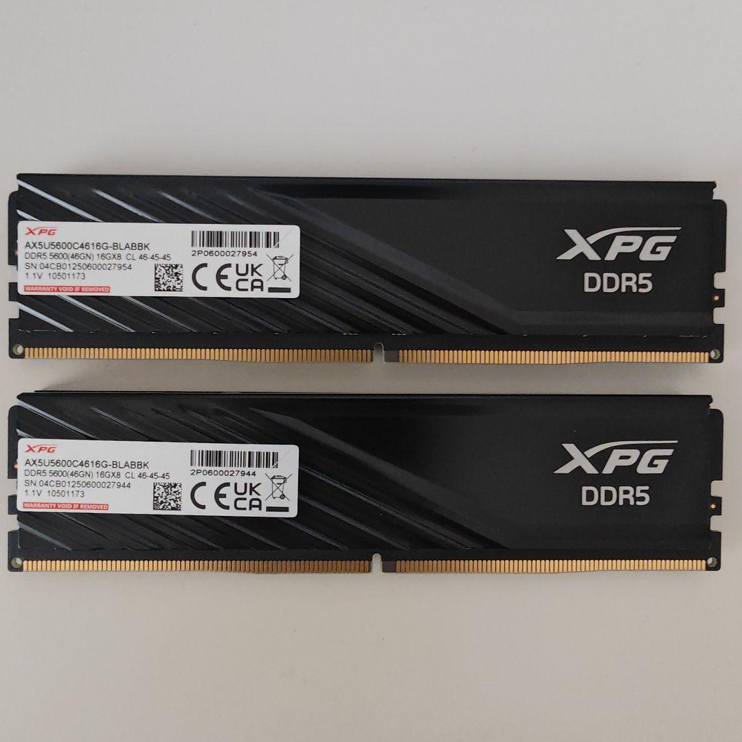 ADATA XPG DDR5-5600 16GB×2（32GB）