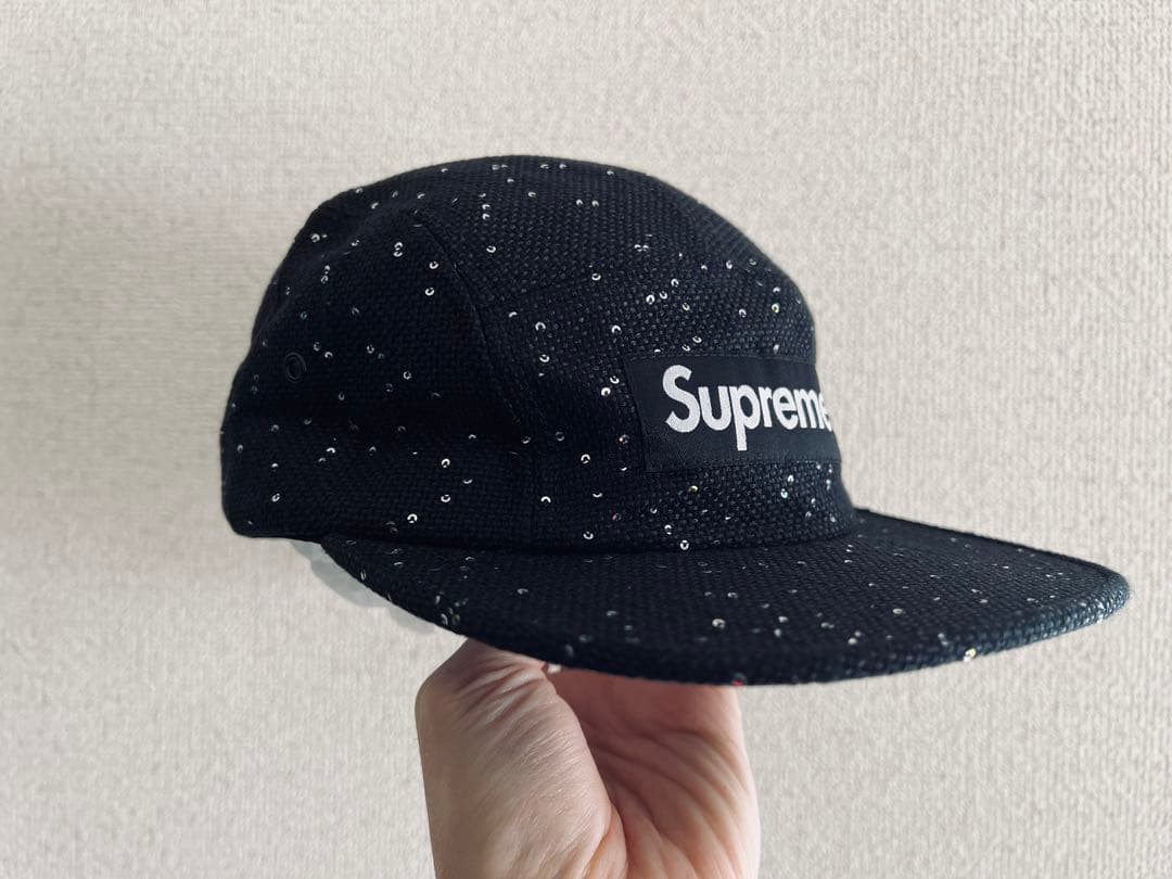 ち*だ様 【 USA製】希少supreme BOX logo ラメキャップ ブラ