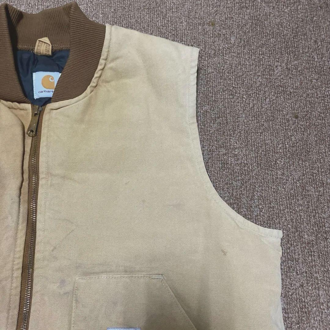 ヴィンテージ Carhartt カーハート ダック ベスト USA製 腰ゴム