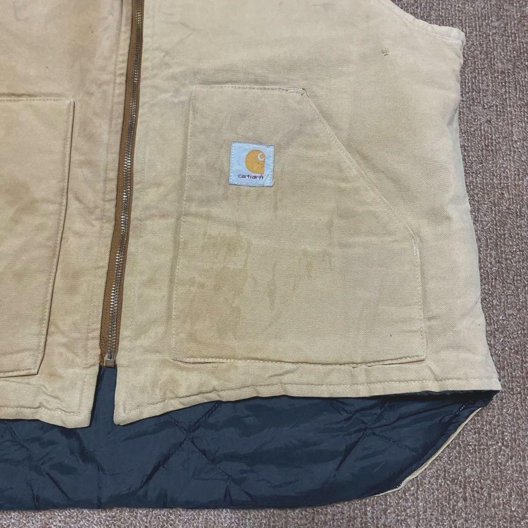 ヴィンテージ Carhartt カーハート ダック ベスト USA製 腰ゴム