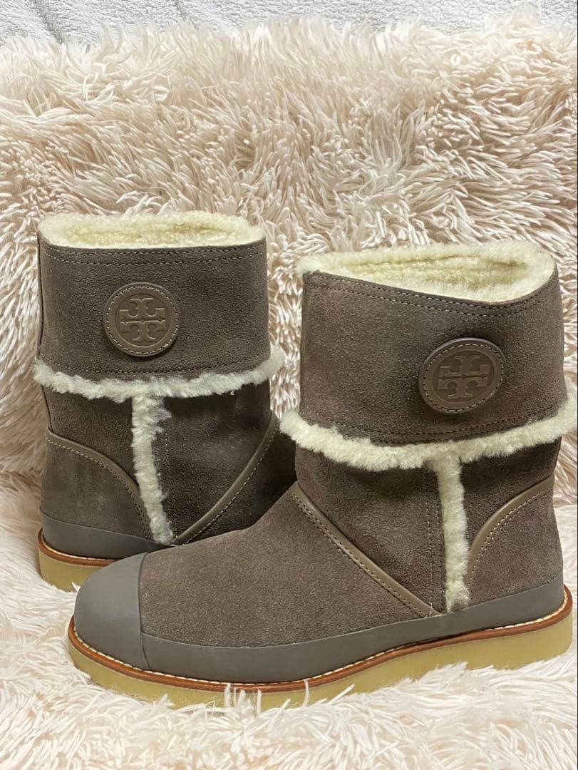 【新品未使用】TORY BURCH トリーバーチ ムートンブーツ 8M 25cm