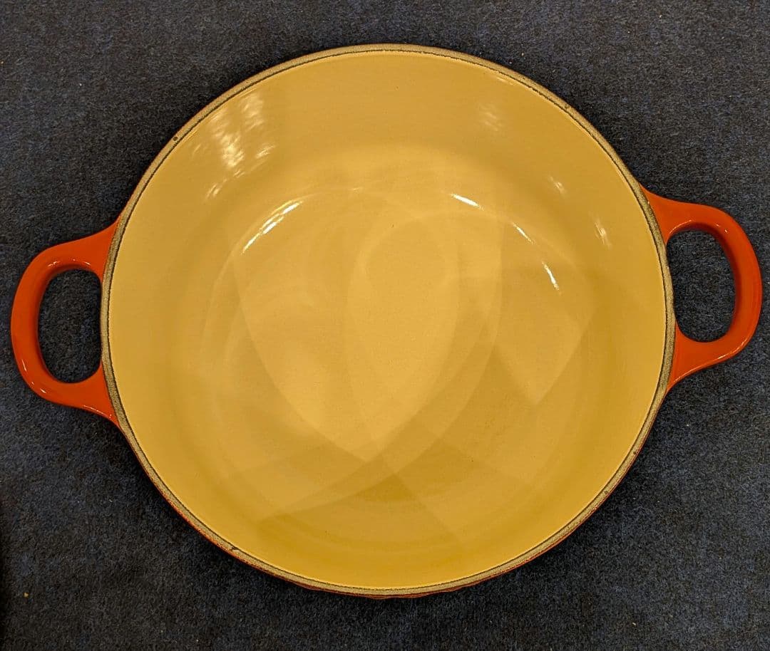 新品未使用　ルクルーゼ　両手鍋　20cm 　チェリーレッド