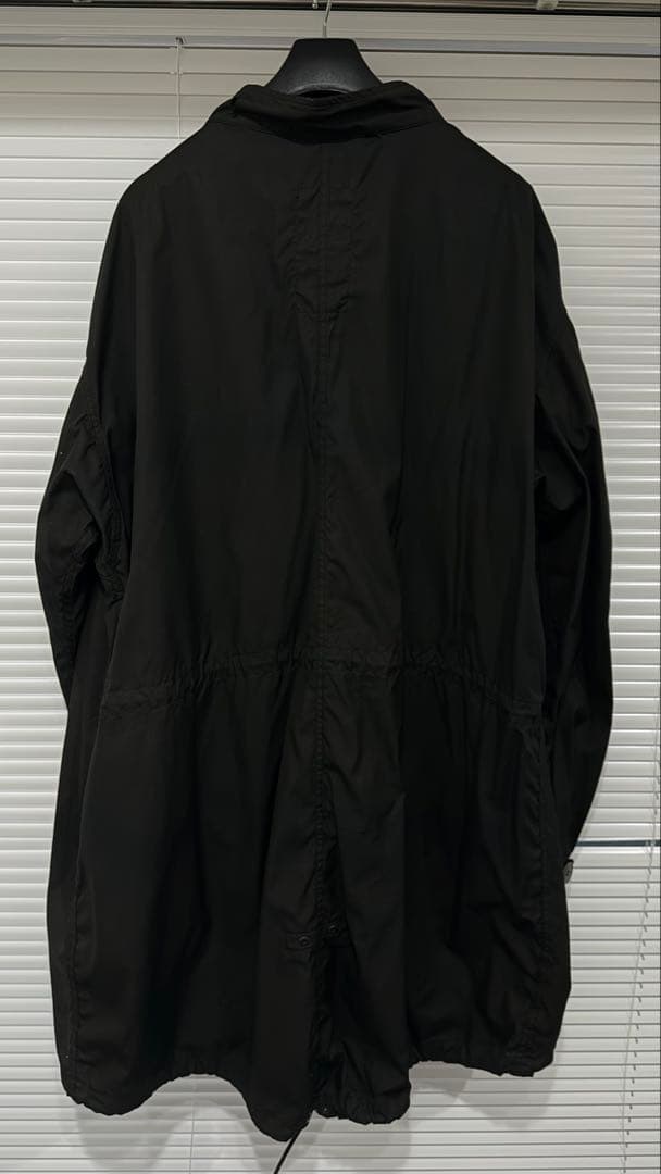 M-65フィッシュテール モッズコートシェル DEEP BLACK染め 米軍実物