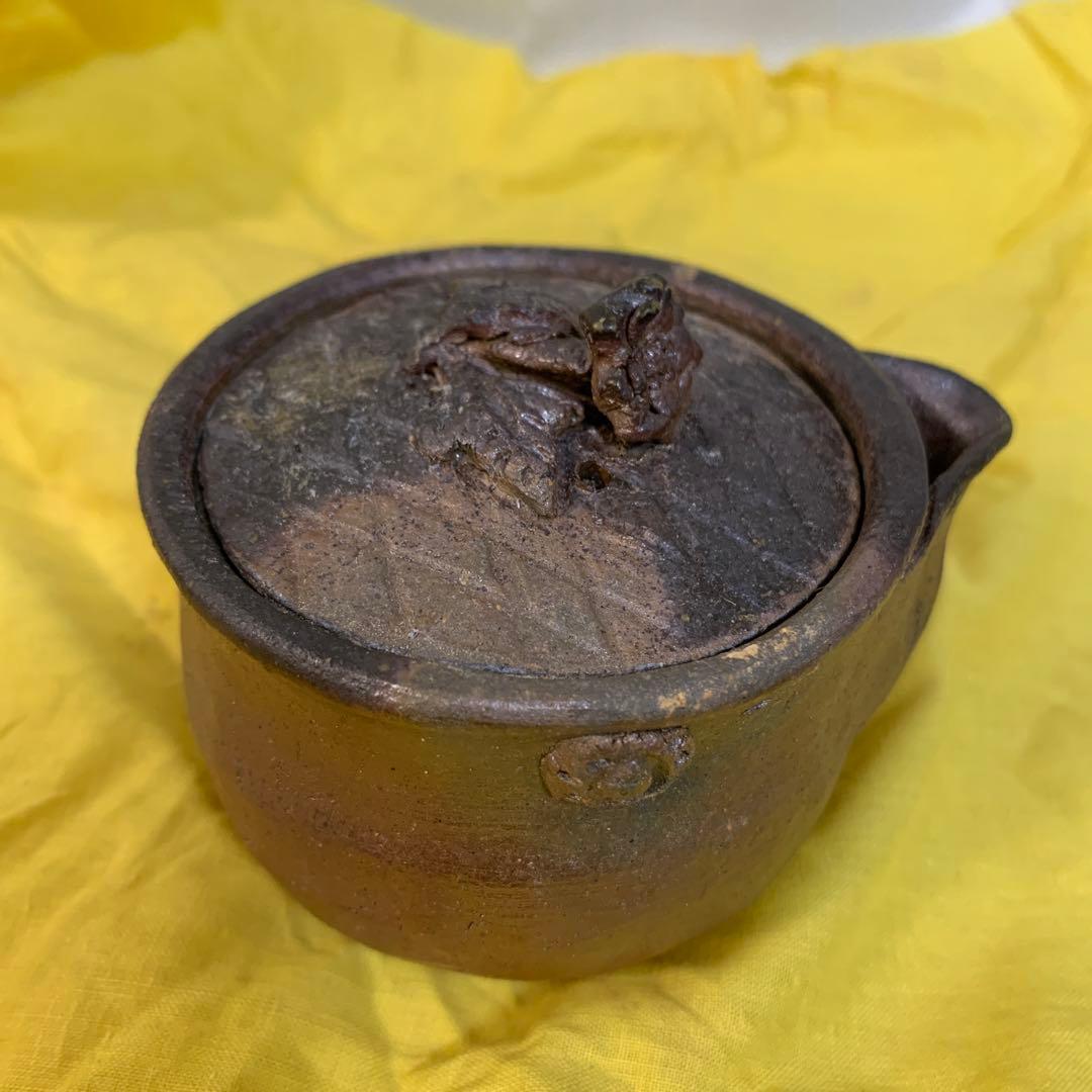 備前焼　宝瓶　桐箱入　未使用　煎茶器