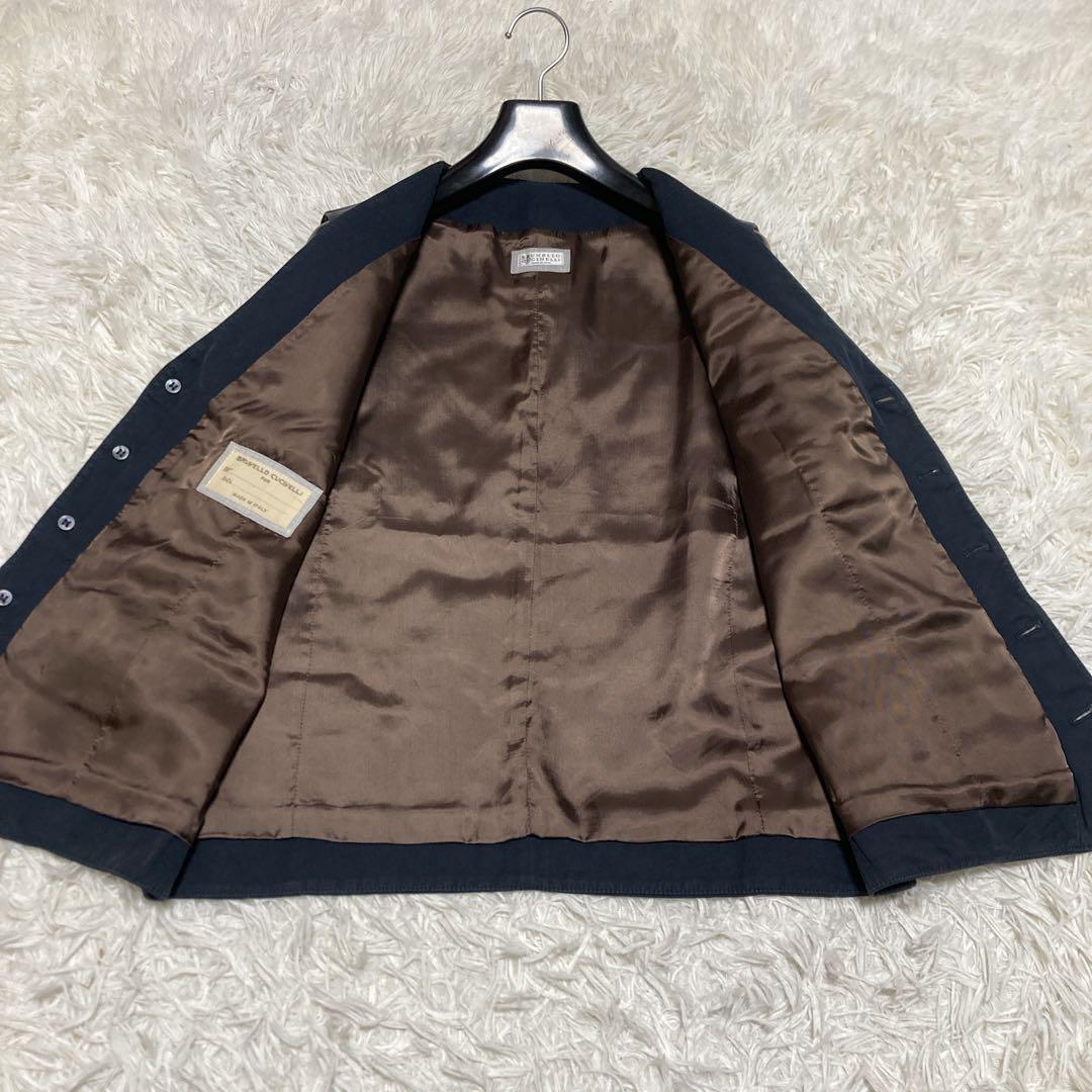 ブルネロクチネリ　コットンジレ　ベスト　XXL サイズ52 ダークグレー