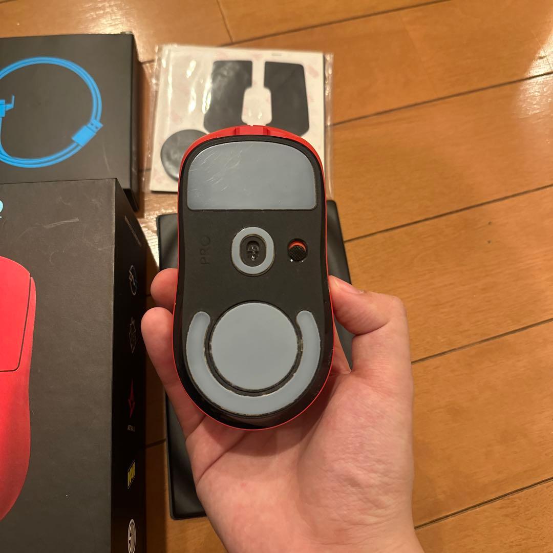 Logicool PRO X SUPERLIGHT レッド