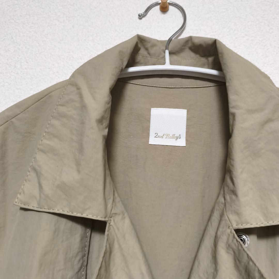 新品　NOLLEY'S　ウォッシャブル撥水タフタオーバーコート　定価35200円