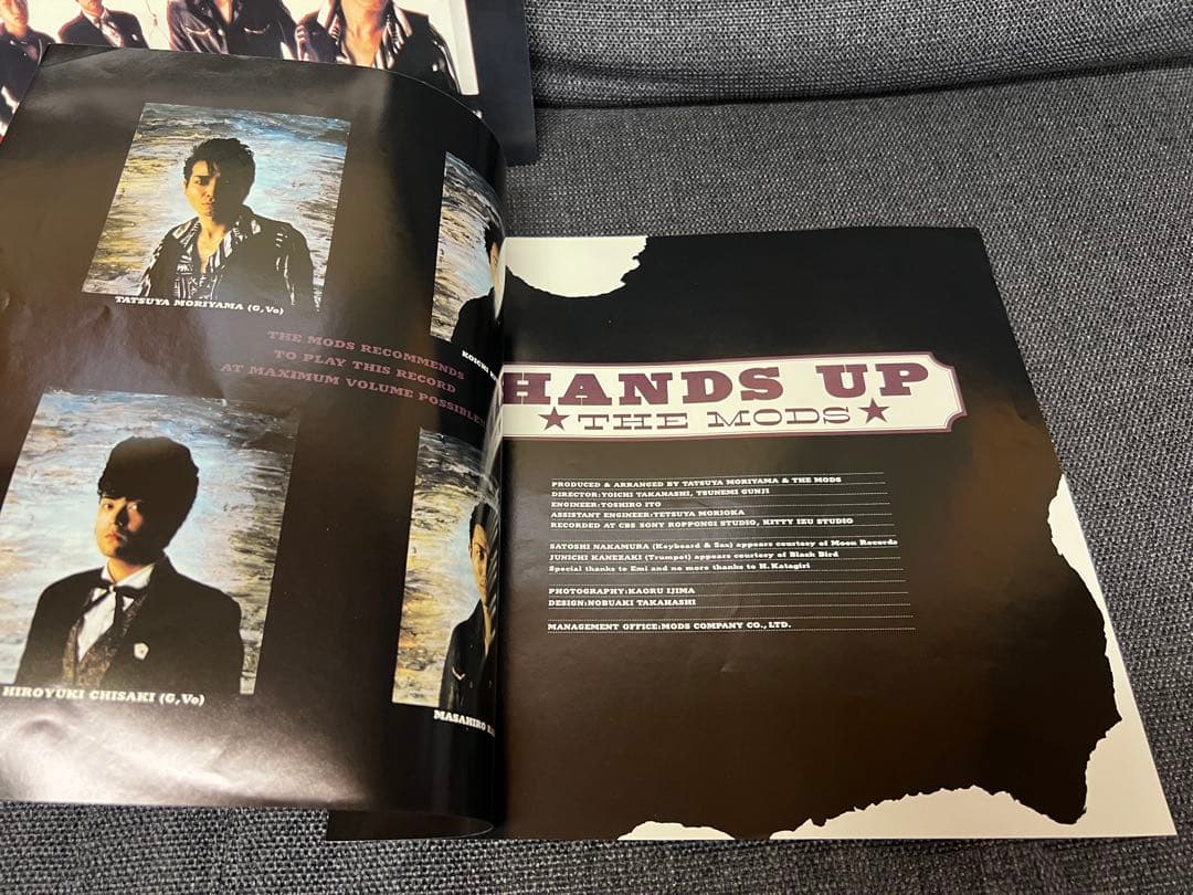 THE MODS HANDS UP 28-3H-106 帯付 LP邦楽レコード