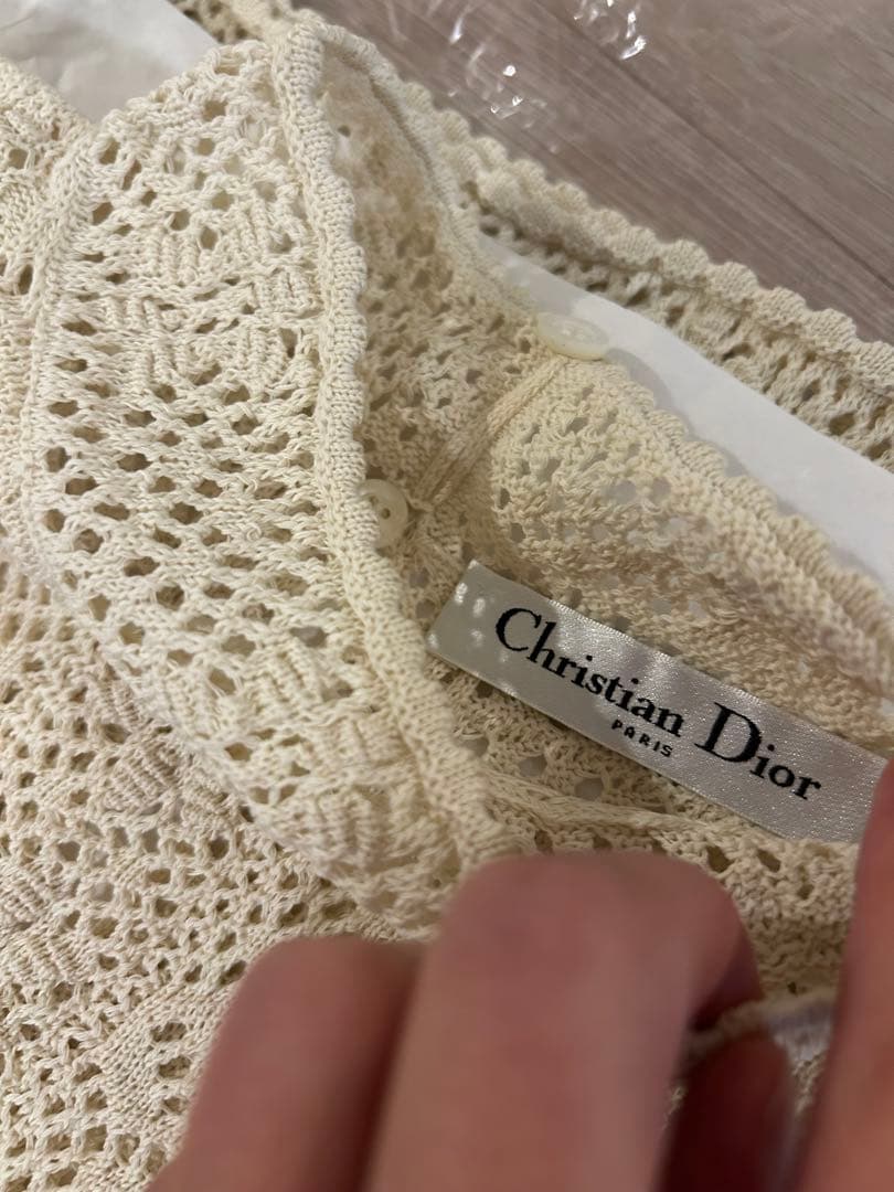 Christian Dior 白レースワンピース