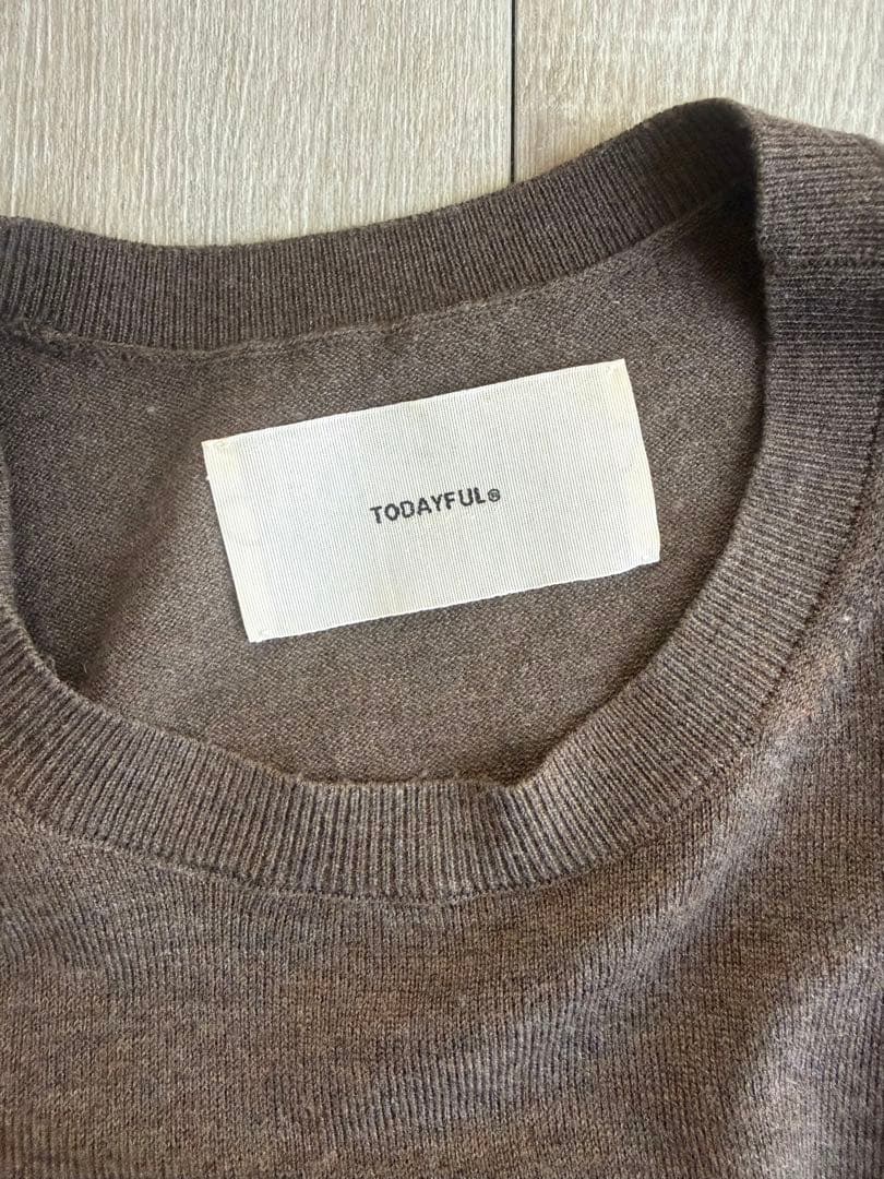Todayful 2set useful knit ブラウン