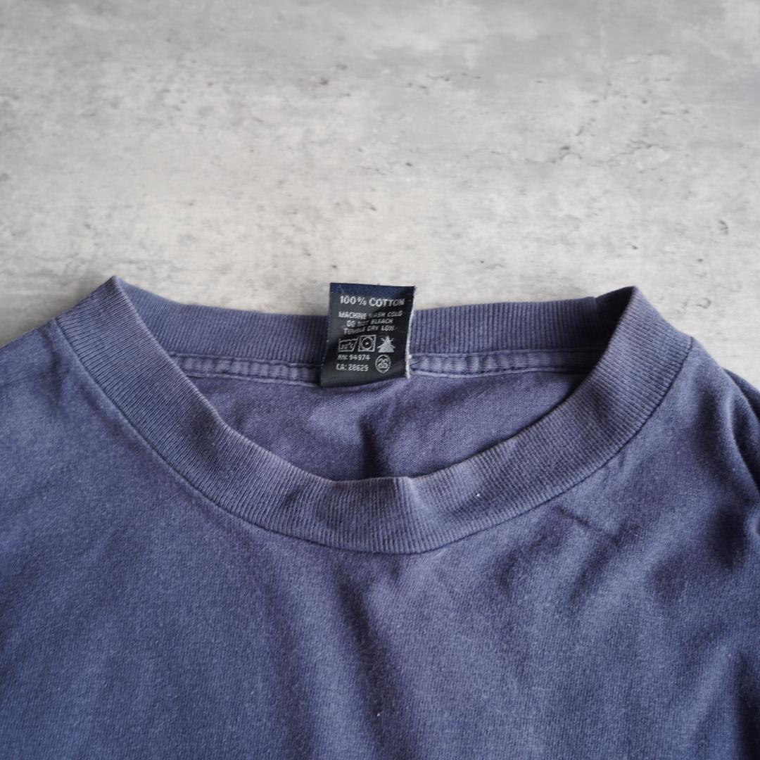 90's stussy ステューシー　シャドーマン　Tシャツ　ネイビー　L