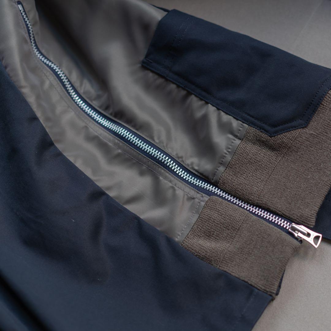 美品 sacai ドッキング ジャケット ブルゾン