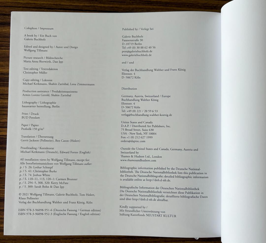 Wolfgang Tillmans Saturated Light ティルマンス