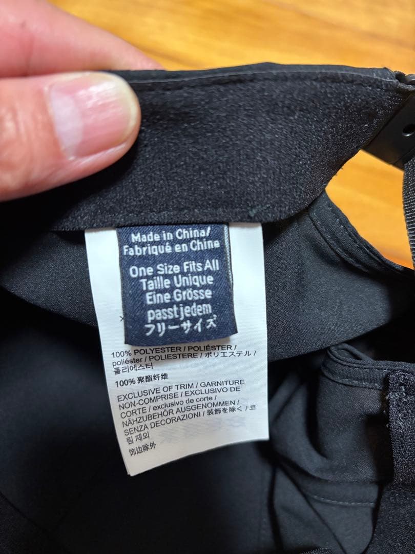Arc'teryx ブラック アークテリクス　スモールバードハット