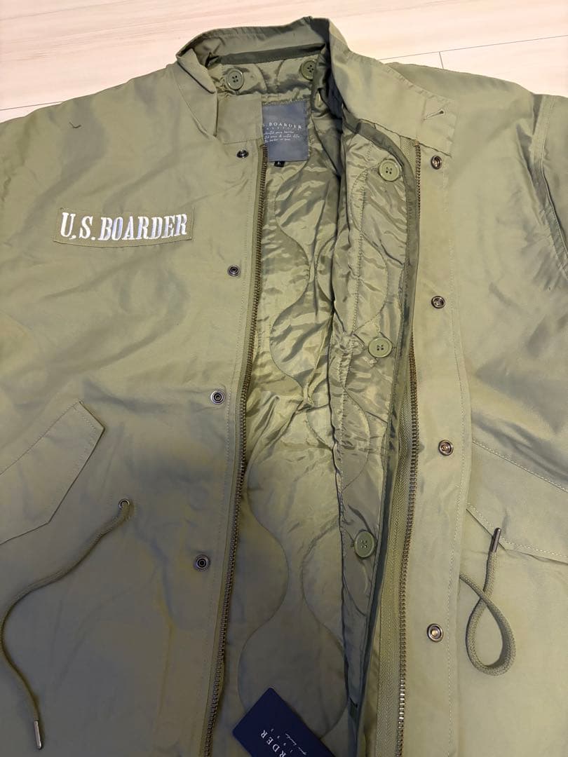 U.S. BOARDER オリーブグリーンモッズコート