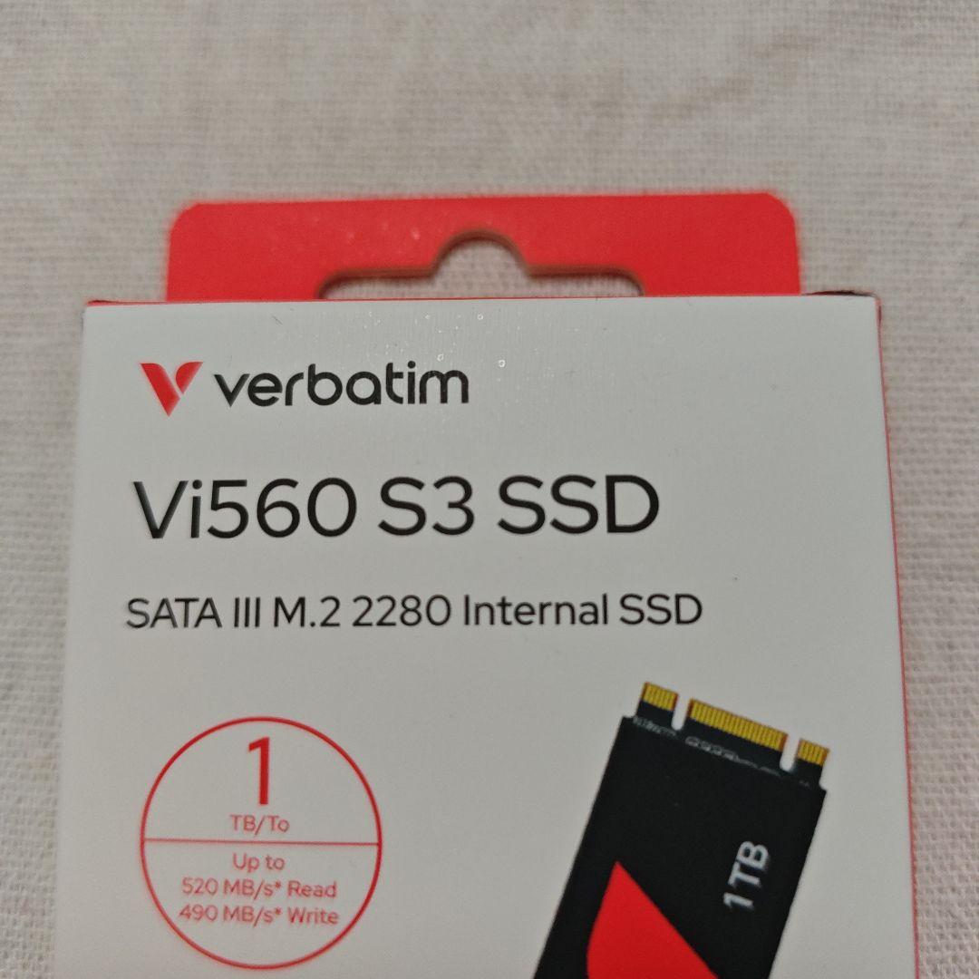 新品 Verbatim SATAIII M.2 2280 Vi560 1TB