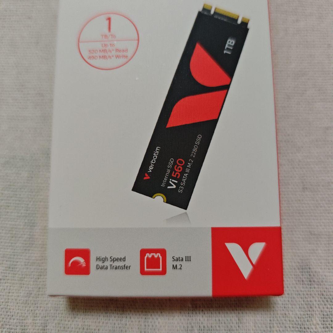 新品 Verbatim SATAIII M.2 2280 Vi560 1TB