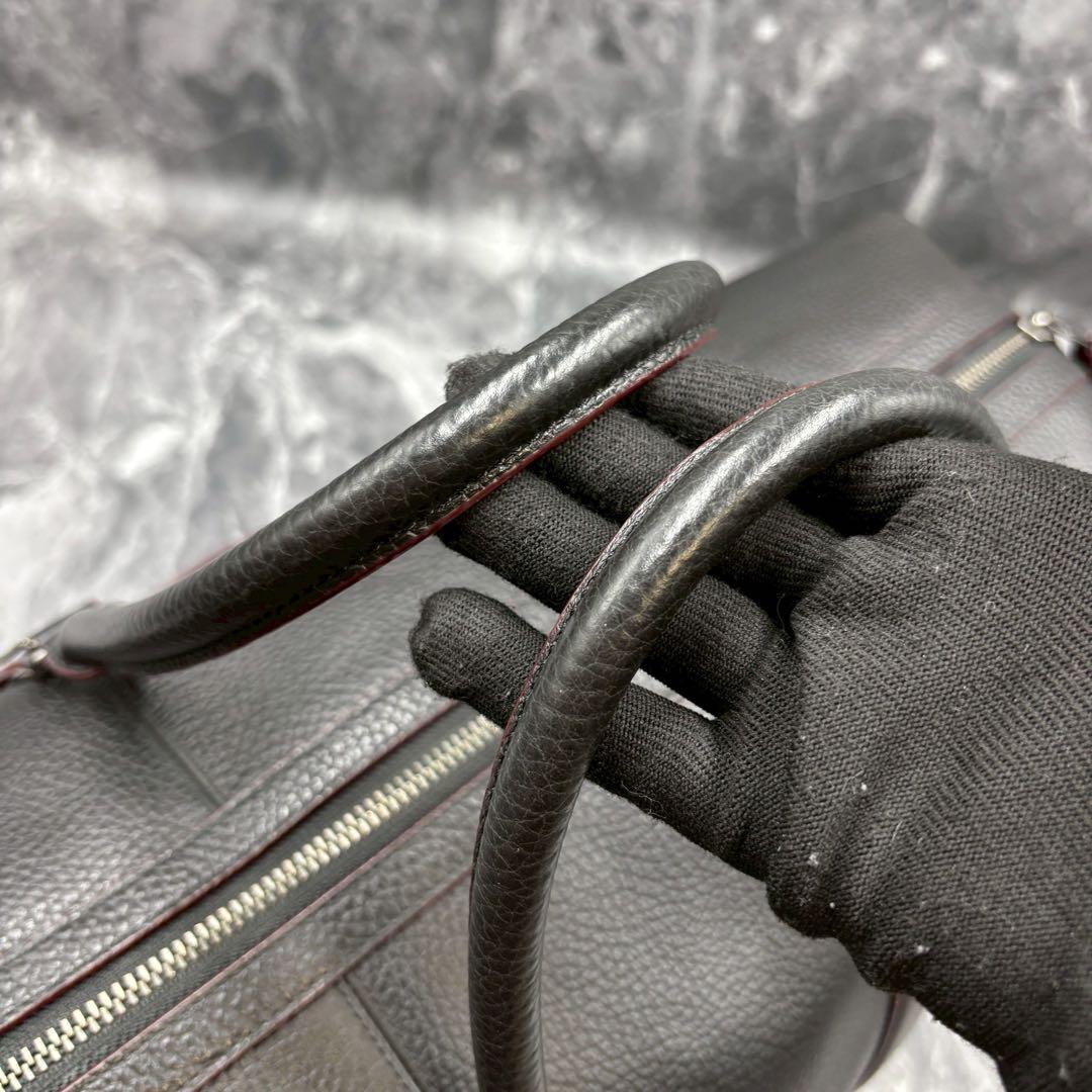 未使用級 COACH トレッカー ボストンバッグ 大容量 レザー ブラック