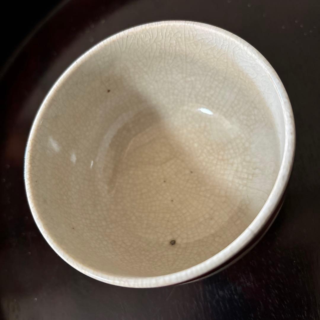赤絵輪線　湯呑み　明治大正　昭和　酒器　民芸　秦秀雄　白洲正子　工芸青花