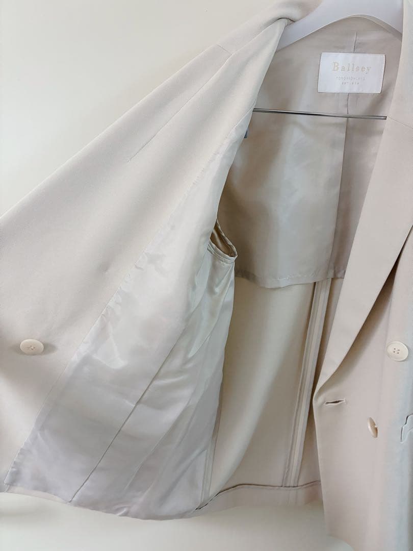 美品 Ballsey ダブルブレストジャケット ライトベージュ 36