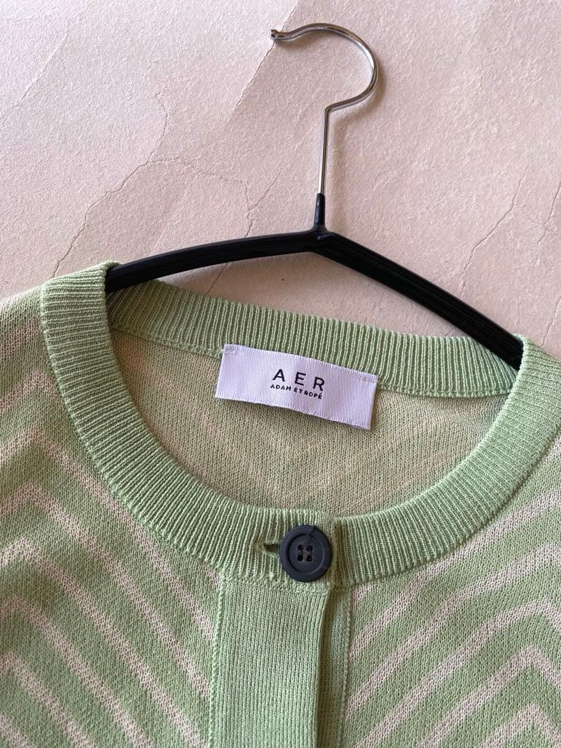 AER アダムエロペ ADAM ET ROPE ゆったり春ニットカーディガン
