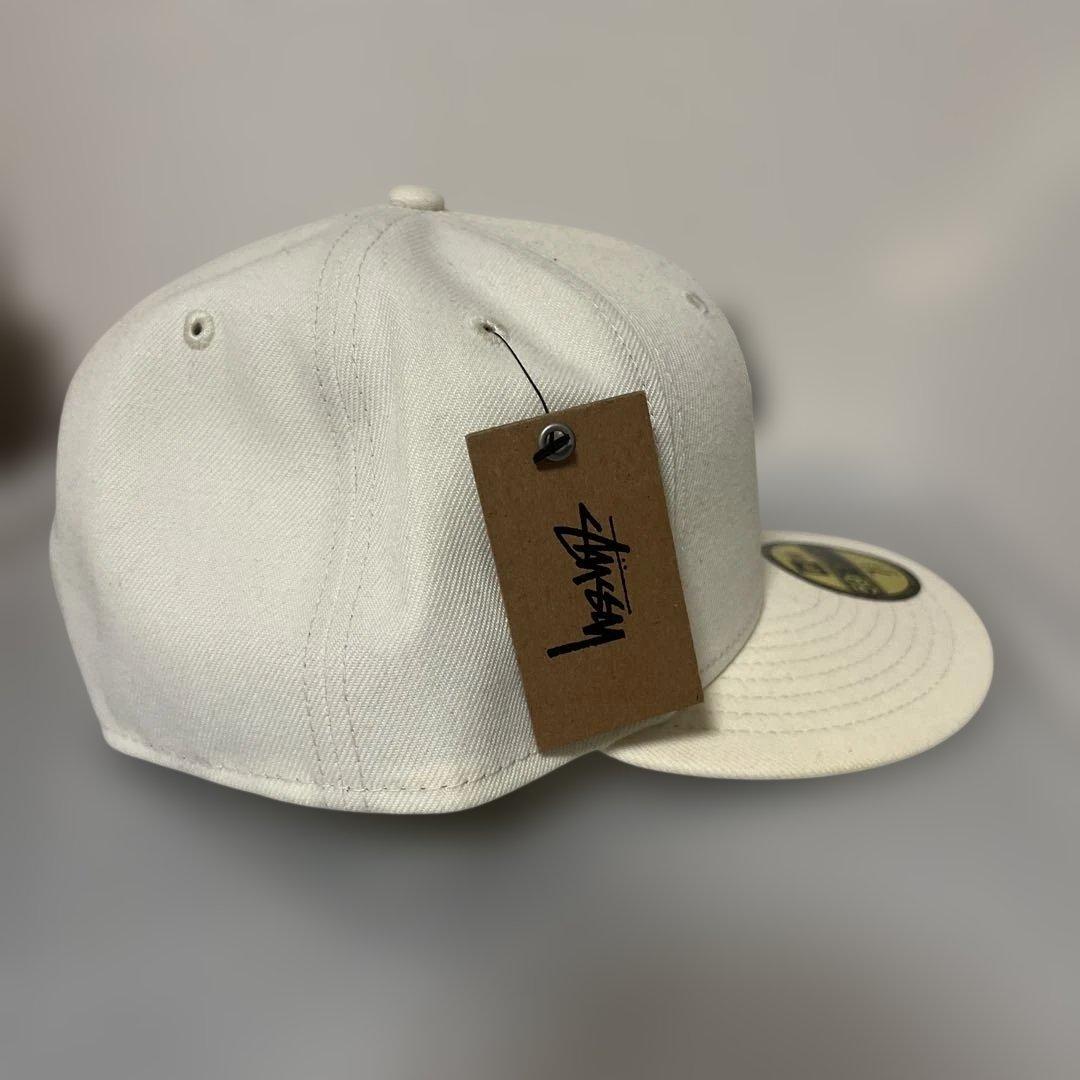 Stussy New Era 59Fifty 8 Ball “Bone” 3/8