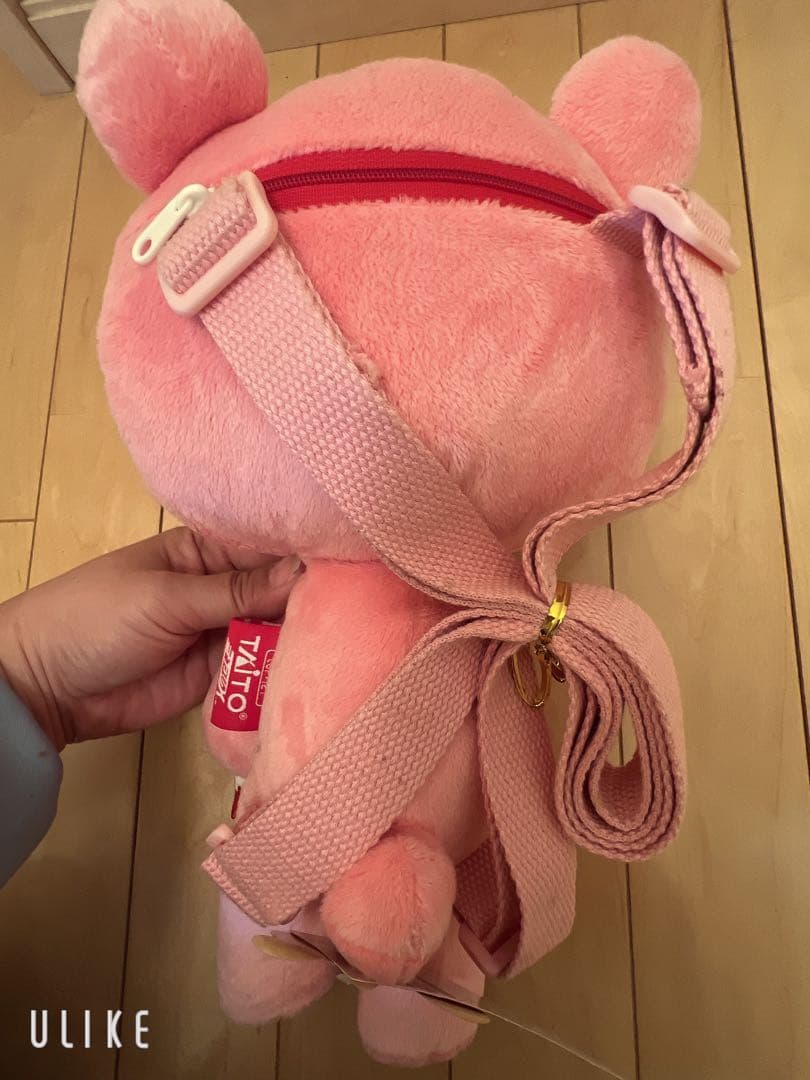 グルーミーピンクぬいぐるみ リュック付き