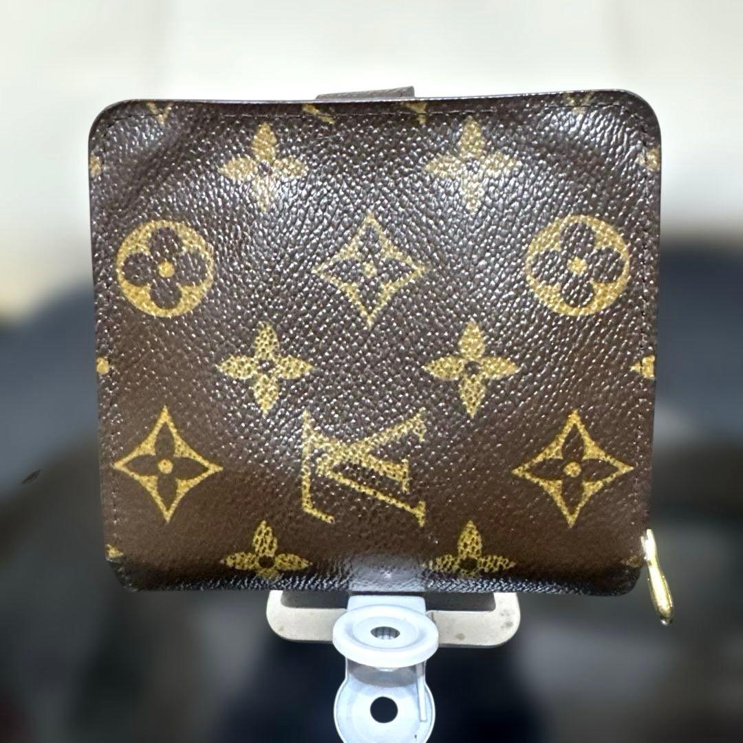 ⑤☆良品☆ モノグラムグルーム コンパクトジップ折財布 ベルボーイ