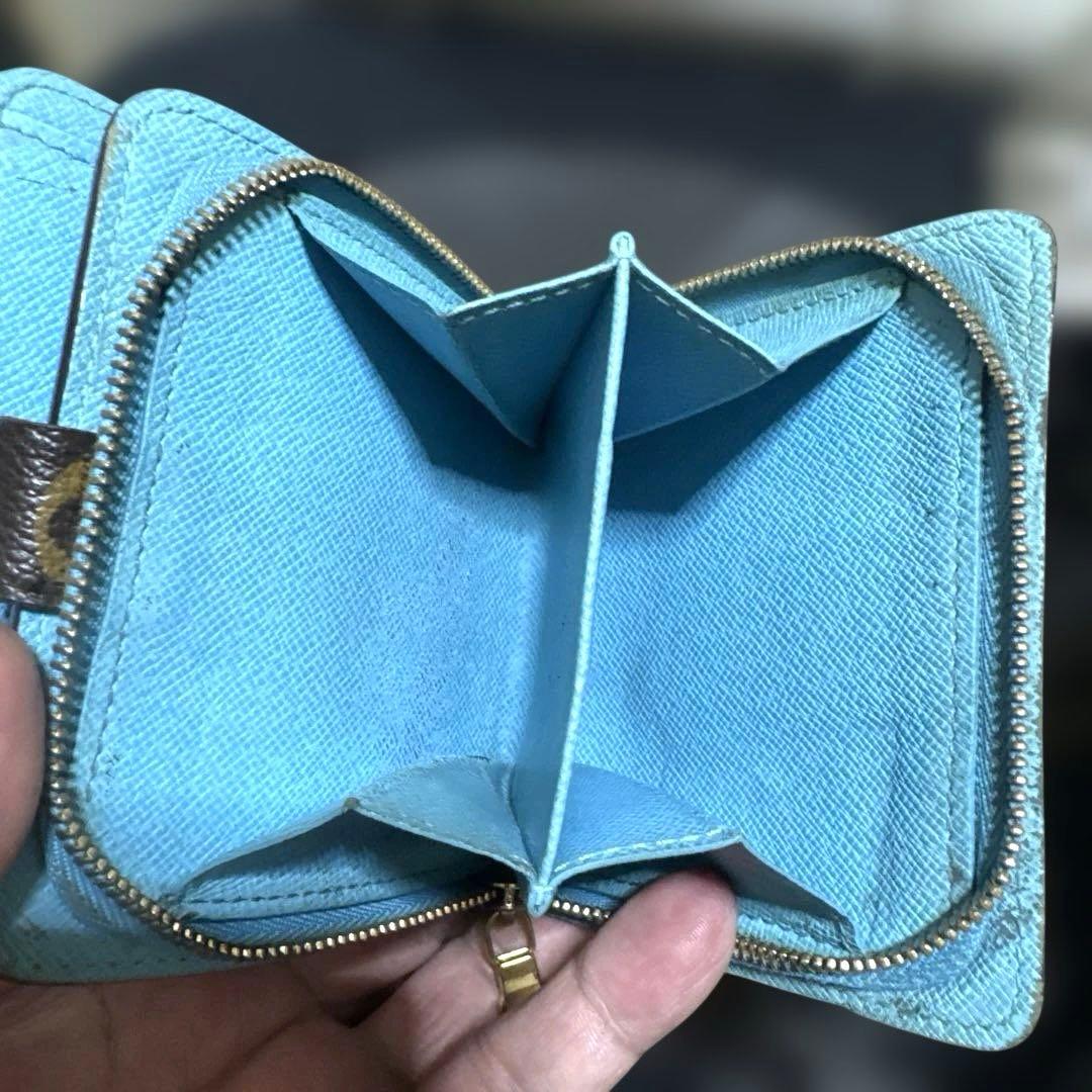 ⑤☆良品☆ モノグラムグルーム コンパクトジップ折財布 ベルボーイ