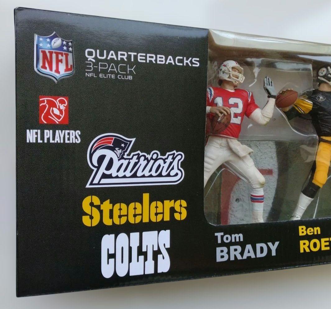 チ*マ様 (未開封品)マクファーレンNFL Elite QB 3-Pack フィ