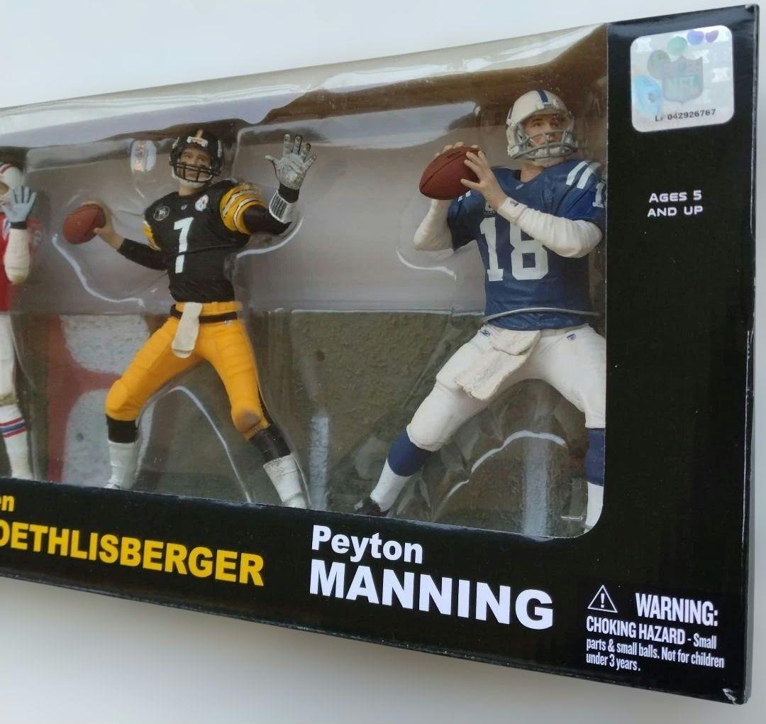 チ*マ様 (未開封品)マクファーレンNFL Elite QB 3-Pack フィ