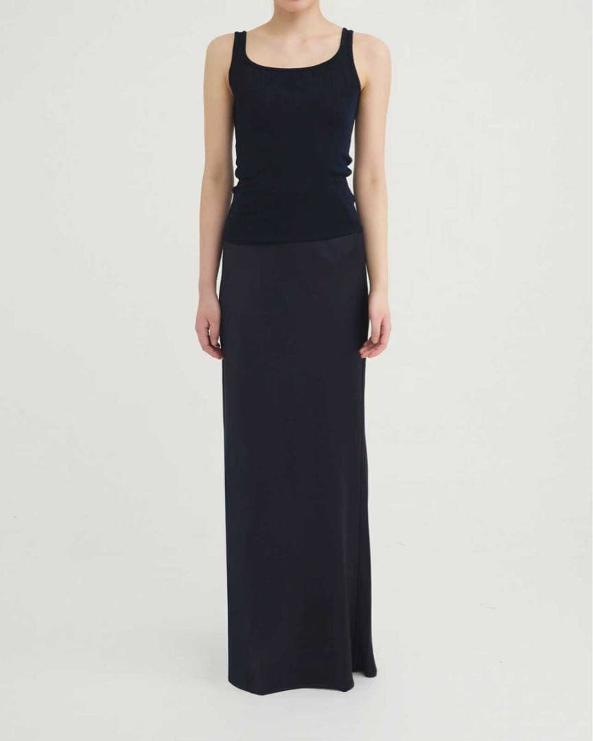 0 新品タグ付き ENOF ace long skirt ブラック