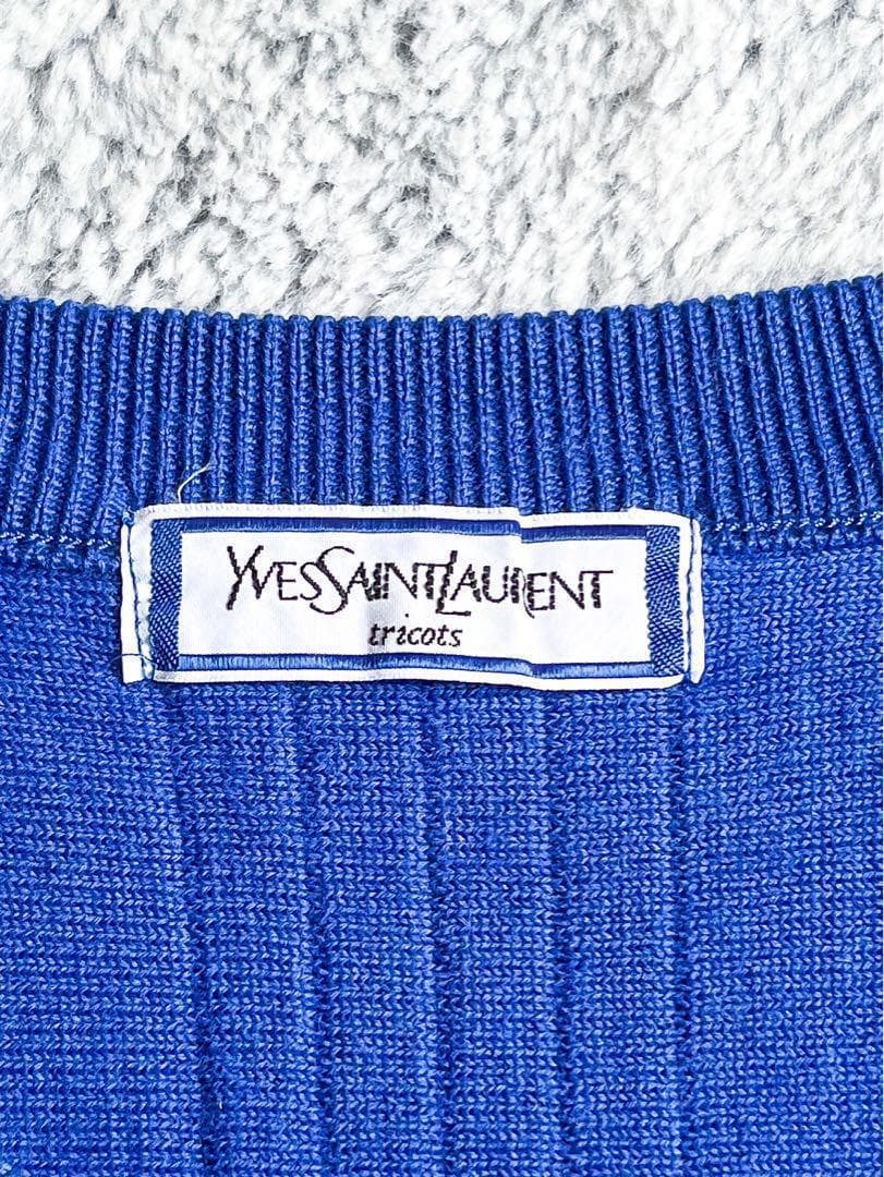 【YvesSaintLaurent】サンローラン クルーネックカーディガン M