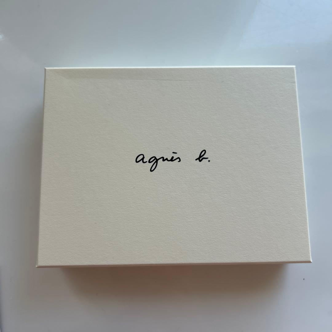 Agnes b. アニエスベー ベージュ 二つ折り財布 がま口