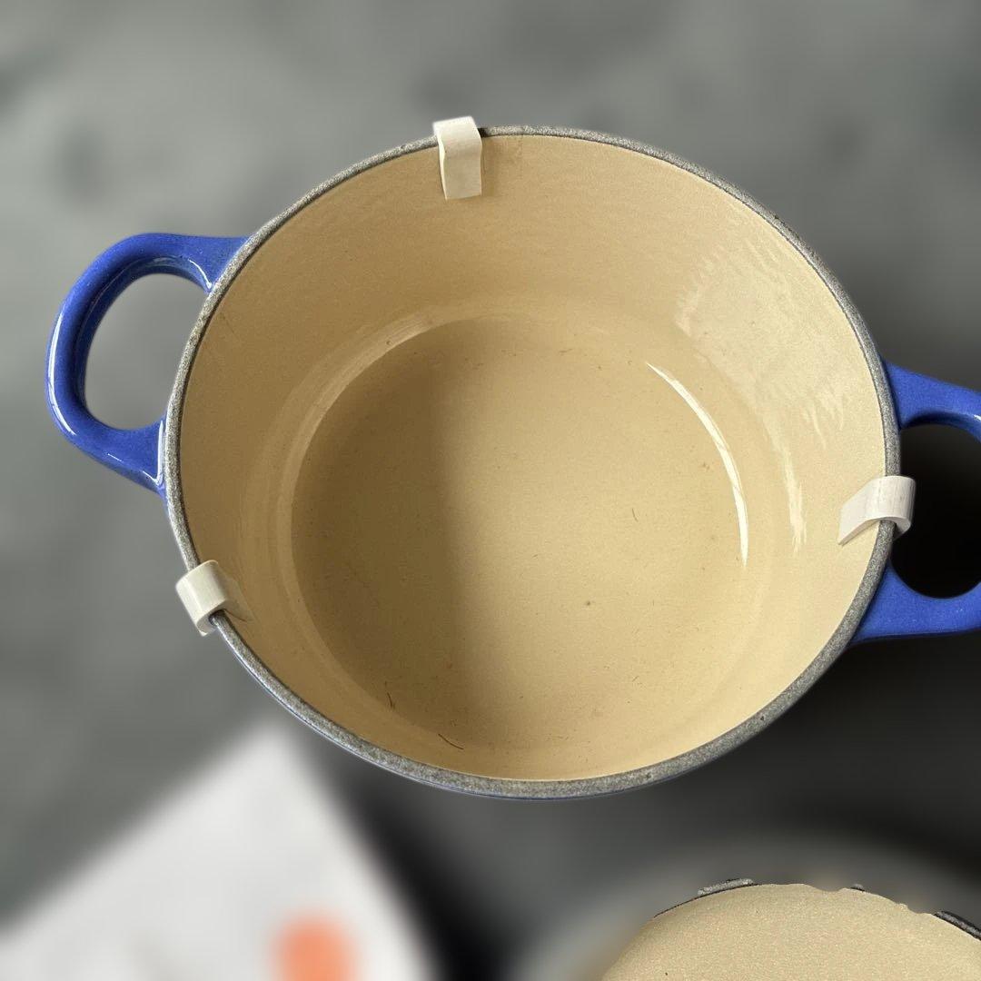 新品未使用　LE CREUSET　ココット ブルー　16cm