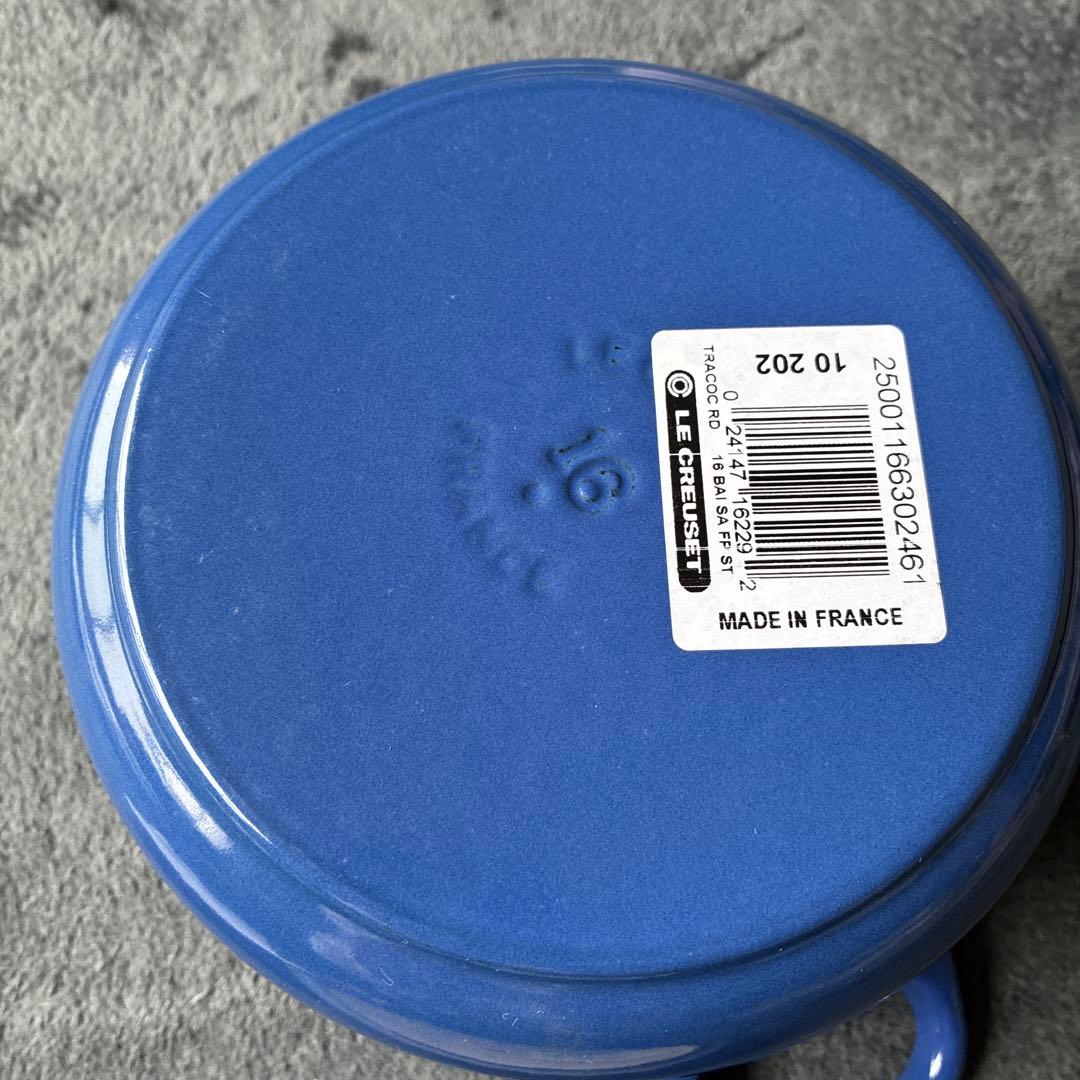 新品未使用　LE CREUSET　ココット ブルー　16cm