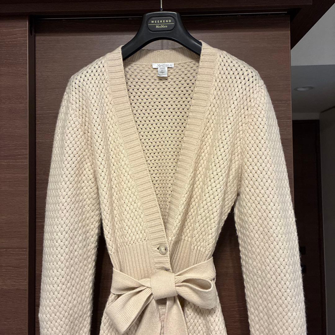 まる☆Max Mara カシミヤ100% カーディガンコート『M』☆