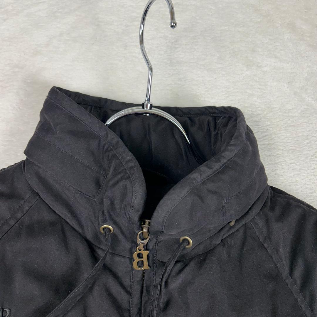 人気☆BURBERRYS 中綿モッズコート ノバチェック Bロゴ総柄 フード収納