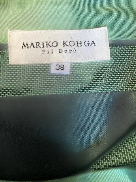 （MARIKO KOHGA Fil Doré）ストライプ ノースリーブワンピース