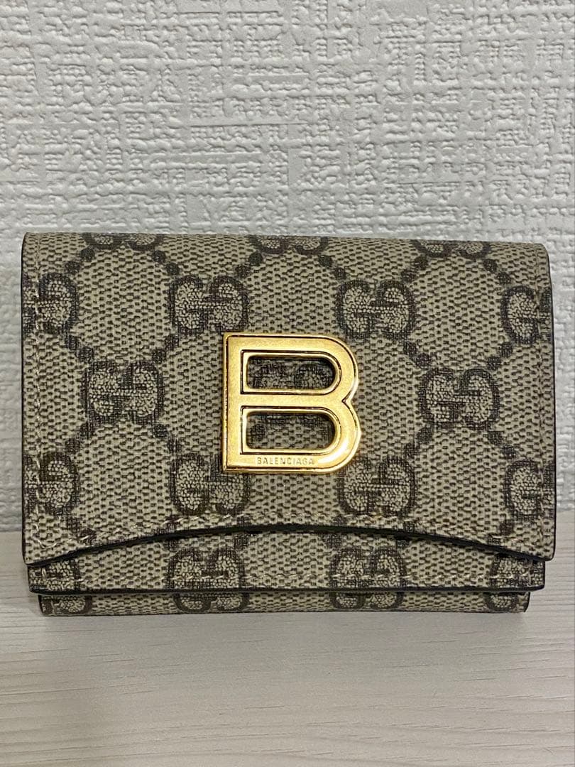 《激レア》GUCCI グッチ BALENCIAGA バレンシアガ 三つ折り財布