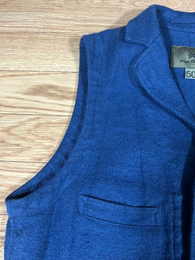 Nigel Cabourn ネイビー ベスト ヘンプ 50