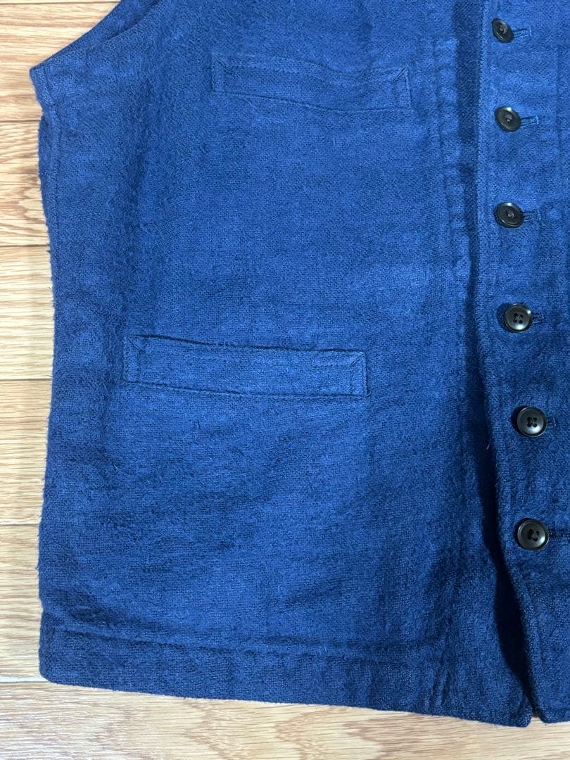 Nigel Cabourn ネイビー ベスト ヘンプ 50