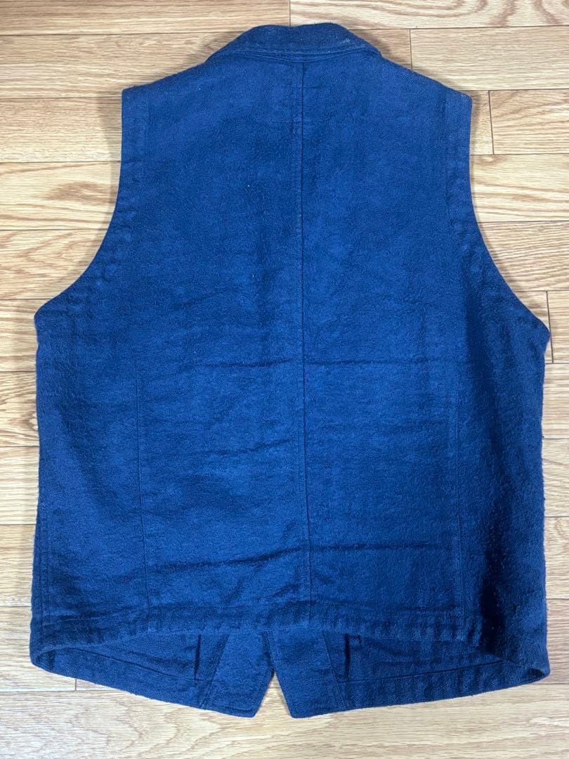 Nigel Cabourn ネイビー ベスト ヘンプ 50