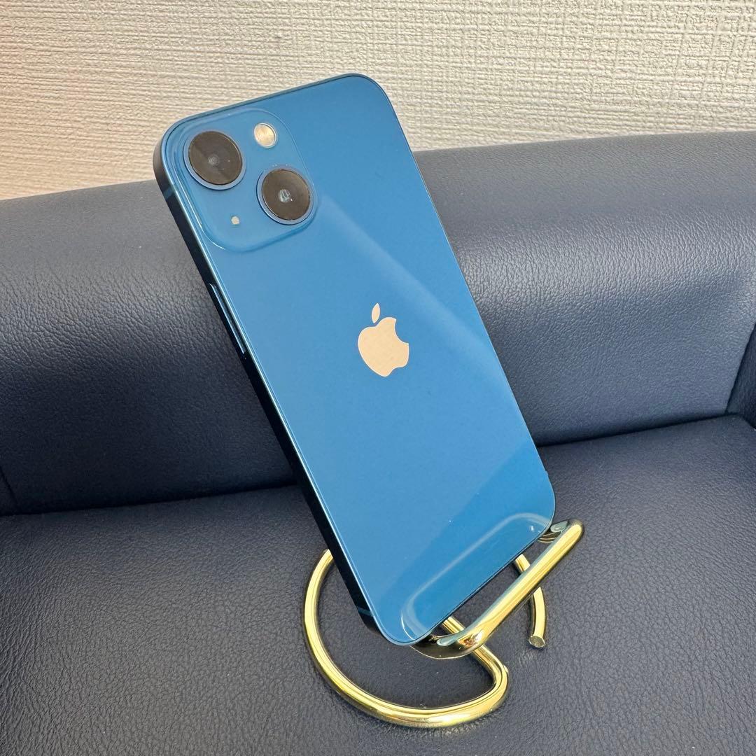 Apple iPhone 13 mini、ブルー、バッテリー最大容量100%