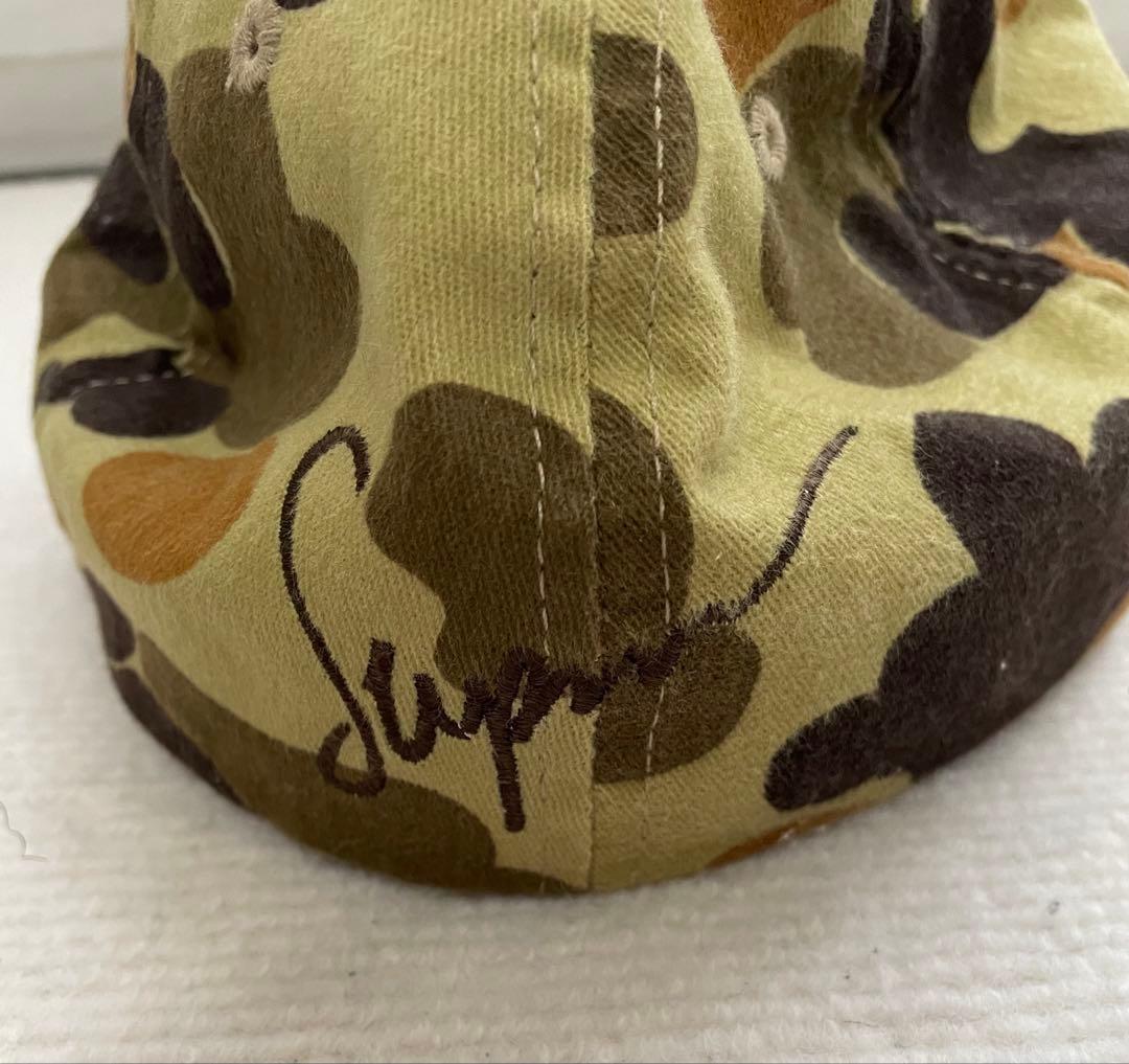 supreme 迷彩キャップ　madeinusa