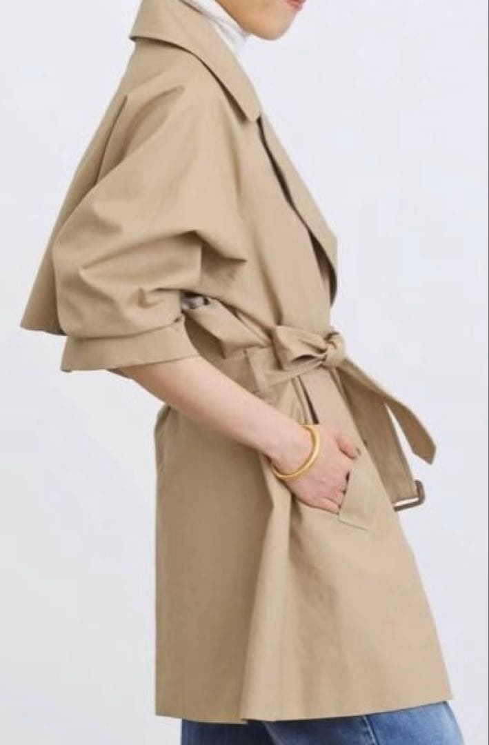 アパルトモン2023SS SHORT TRENCH COAT