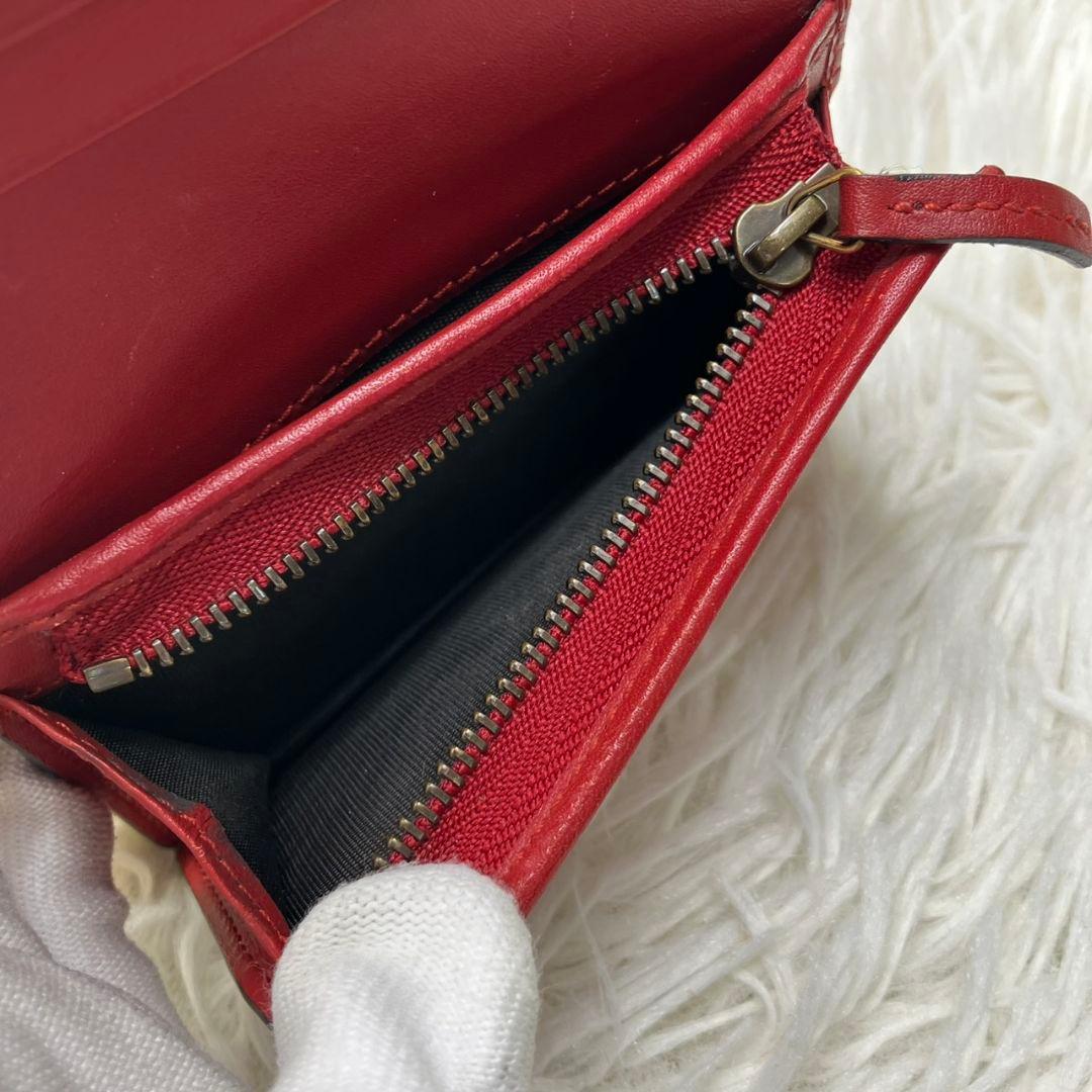 ✨美品✨ GUCCI 二つ折り財布 チェリー GG柄 ストーン抜けナシ