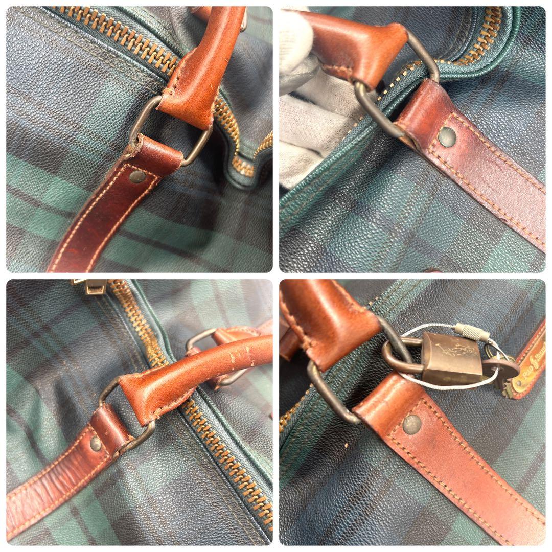 ポロラルフローレン 598 ボストンバッグ 2way PVC レザー