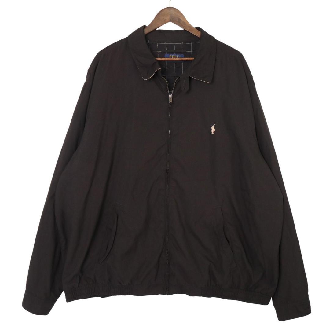 【希少✨】現行ポロラルフローレン スウィングトップ 裏地総チェック柄 黒 3XL