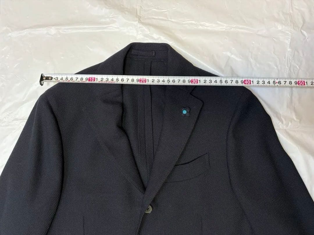 【極美品】LARDINI ラルディーニ テーラードジャケット ネイビー
